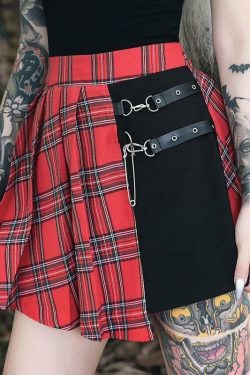 Y2K High Waist Mini Skirt - 90s Grunge, Retro Summer Outfit, Pastel Goth, Y2K Fashion
