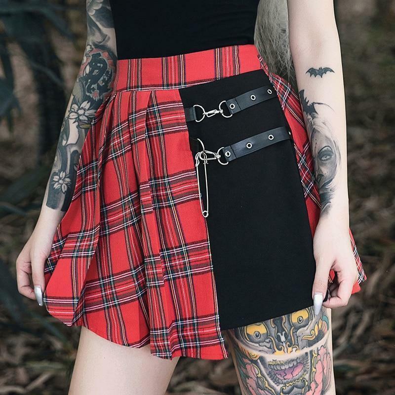 Y2K High Waist Mini Skirt - 90s Grunge, Retro Summer Outfit, Pastel Goth, Y2K Fashion