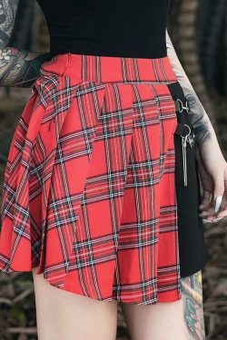 Y2K High Waist Mini Skirt - 90s Grunge, Retro Summer Outfit, Pastel Goth, Y2K Fashion