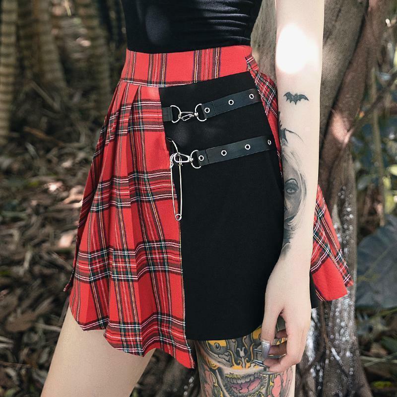Y2K High Waist Mini Skirt - 90s Grunge, Retro Summer Outfit, Pastel Goth, Y2K Fashion
