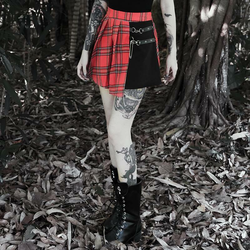 Y2K High Waist Mini Skirt - 90s Grunge, Retro Summer Outfit, Pastel Goth, Y2K Fashion