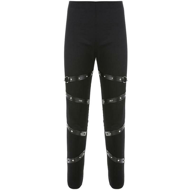 Y2K High Waisted Black Skinny Pants - 90s Grunge, Retro, and Summer Y2K Fashion