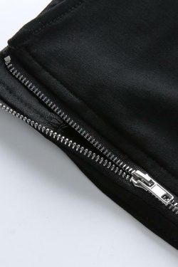 Y2K High Waisted Black Skinny Pants - 90s Grunge, Retro, and Summer Y2K Fashion