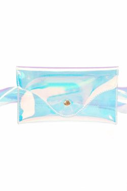 Y2K Holographic Fanny Pack - Perfect for 90s Grunge, Retro, and Summer Y2K Outfits