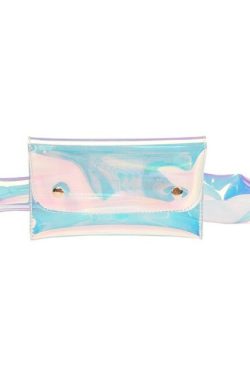 Y2K Holographic Fanny Pack - Perfect for 90s Grunge, Retro, and Summer Y2K Outfits