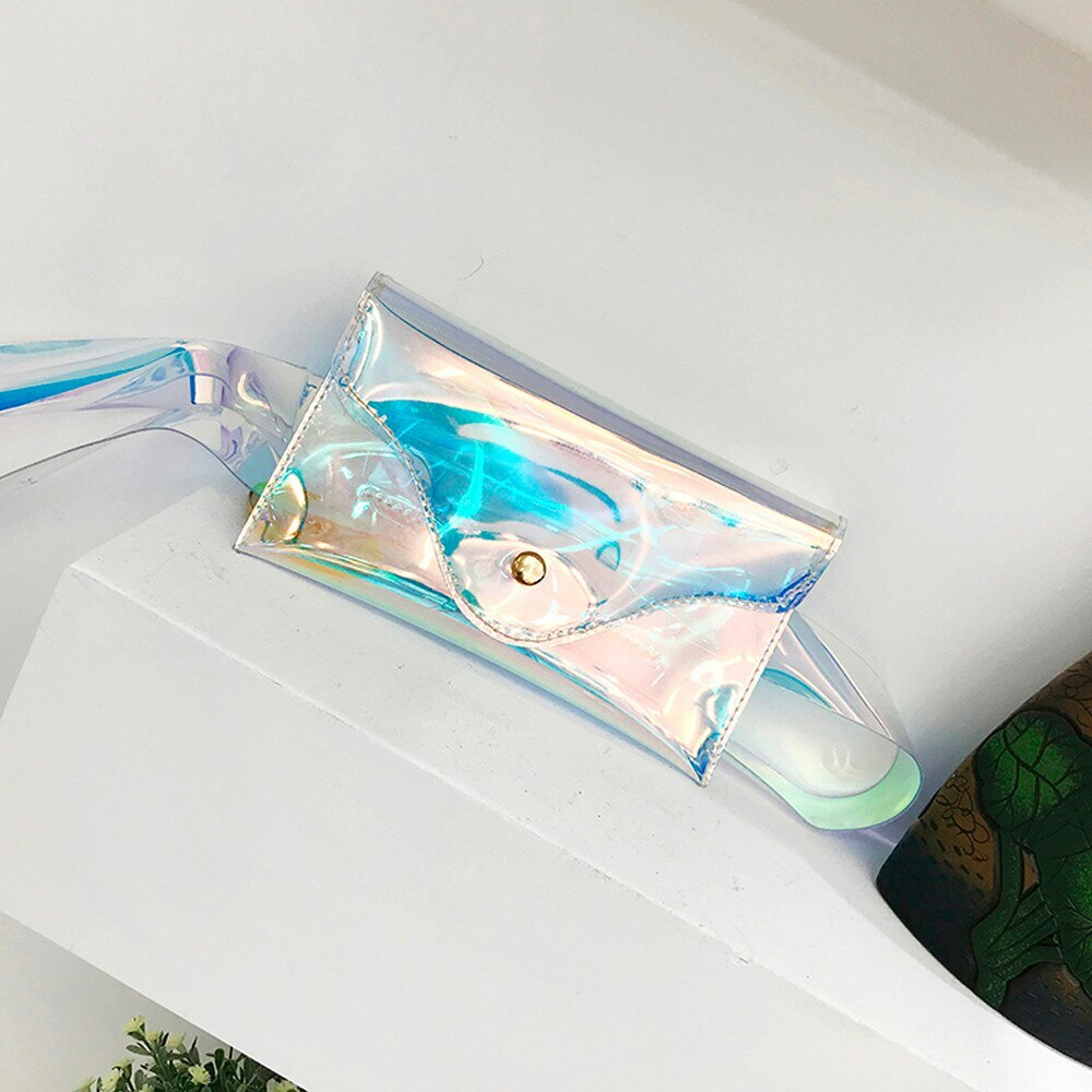 Y2K Holographic Fanny Pack - Perfect for 90s Grunge, Retro, and Summer Y2K Outfits