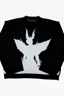 Y2K Knit Sweater - Retro 90s Grunge, Summer Outfits, Pastel Goth, Y2K Fashion Essentials