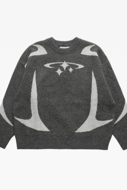 Y2K Knit Sweater - Retro 90s Grunge, Summer Y2K Outfits, Pastel Goth, Y2K Club &