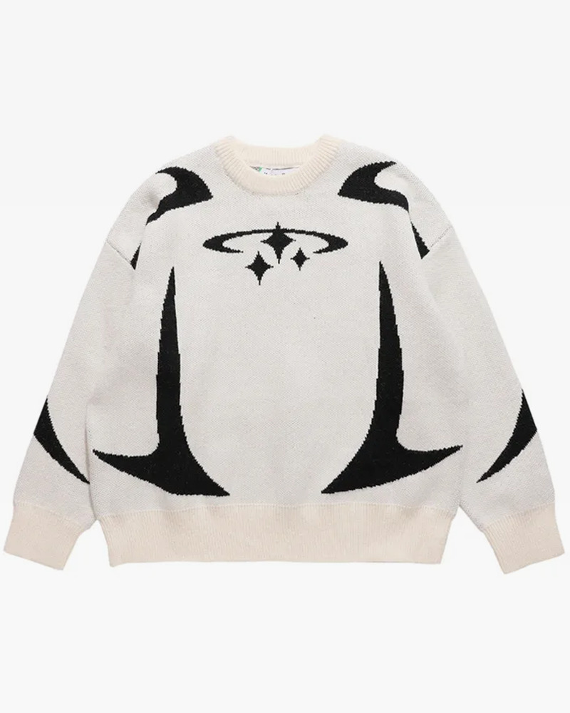 Y2K Knit Sweater - Retro 90s Grunge, Summer Y2K Outfits, Pastel Goth, Y2K Club &