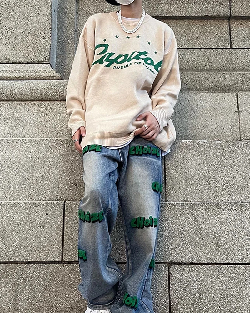 Y2K Knitted Sweater - Retro 90s Grunge, Summer Outfits, Pastel Goth, Y2K Fashion Essentials