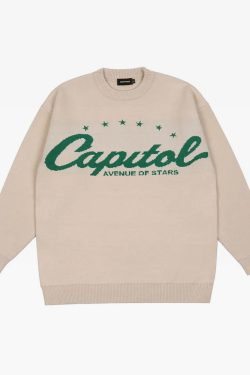 Y2K Knitted Sweater - Retro 90s Grunge, Summer Outfits, Pastel Goth, Y2K Fashion Essentials