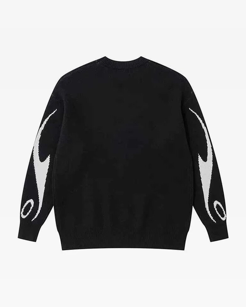 Y2K Knitted Sweater - Retro 90s Grunge, Summer Y2K Outfits, Pastel Goth, Y2K Club