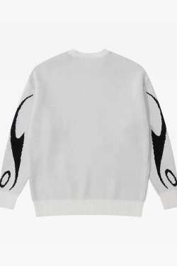Y2K Knitted Sweater - Retro 90s Grunge, Summer Y2K Outfits, Pastel Goth, Y2K Club