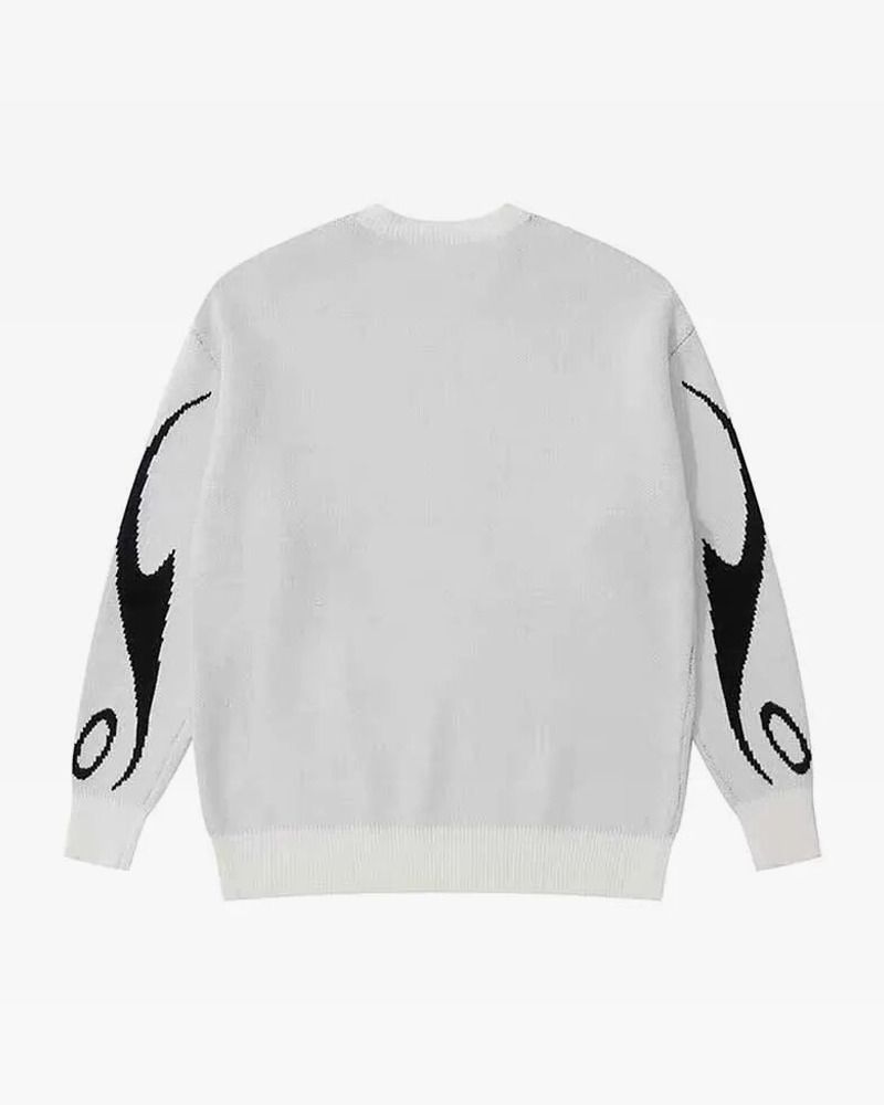 Y2K Knitted Sweater - Retro 90s Grunge, Summer Y2K Outfits, Pastel Goth, Y2K Club