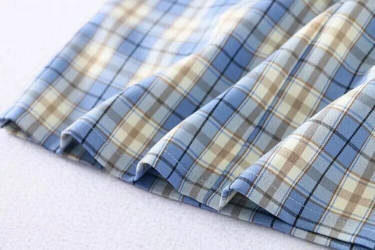 Y2K Korean Split Mini Plaid Skirt with Shorts - 90s Grunge Summer Outfit, Retro Y2K Fashion