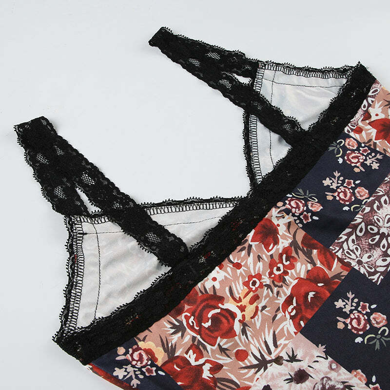 Y2K Lace Crop Top - Retro 90s Grunge, Summer Party, Pastel Goth, Hip Hop Fashion