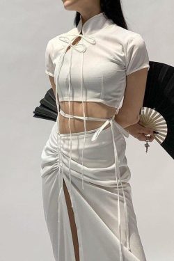 Y2K Lace Up Dress - 90s Grunge, Retro Summer Outfit, Gothic Pastel Goth, Y2K Party Fashion