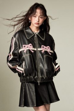 Y2K Leather Pleated Skirt - 90s Grunge, Retro Summer, Gothic Y2K, Party & Club Outfits