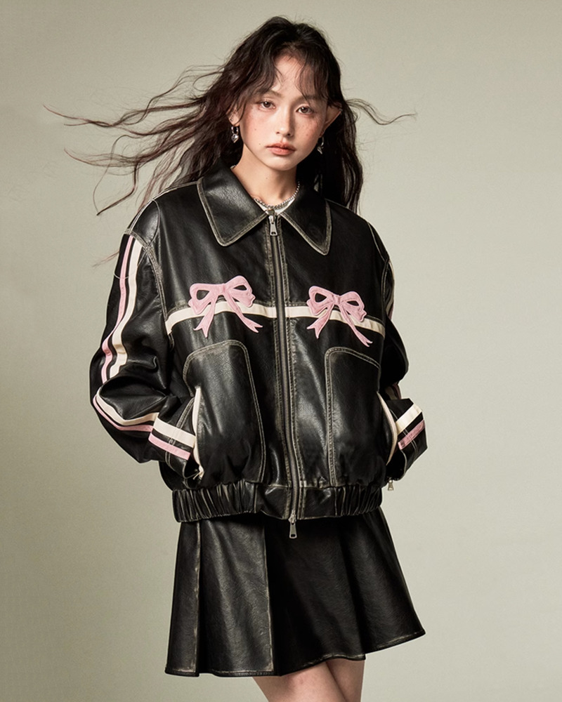 Y2K Leather Pleated Skirt - 90s Grunge, Retro Summer, Gothic Y2K, Party & Club Outfits