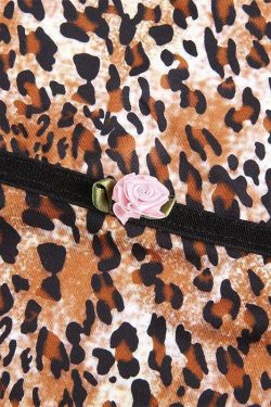 Y2K Leopard Mini Dress - 90s Grunge Summer Outfit, Retro Party & Club Fashion