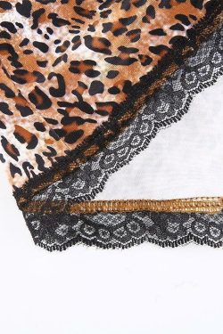 Y2K Leopard Mini Dress - 90s Grunge Summer Outfit, Retro Party & Club Fashion