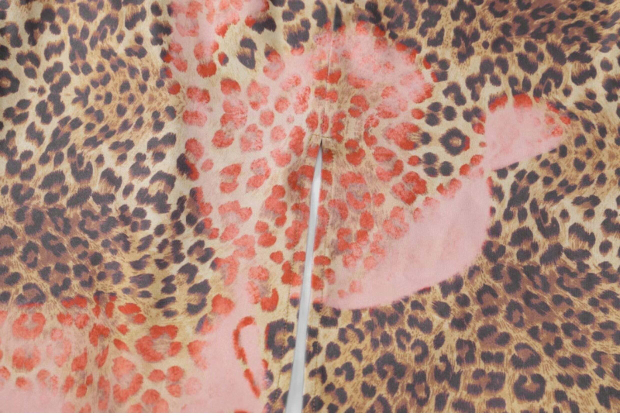 Y2K Leopard Print Maxi Dress - Retro 90s Grunge Summer Outfit for Women