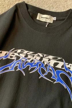 Y2K Logo Shirt - Retro 90s Grunge, Summer Outfits, Popstar & Club Fashion, Baby Tees, Goth Styles