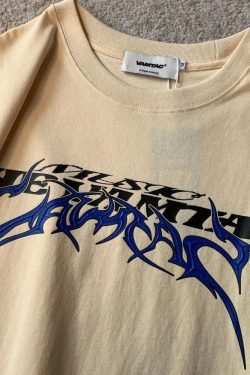 Y2K Logo Shirt - Retro 90s Grunge, Summer Outfits, Popstar & Club Fashion, Baby Tees, Goth Styles