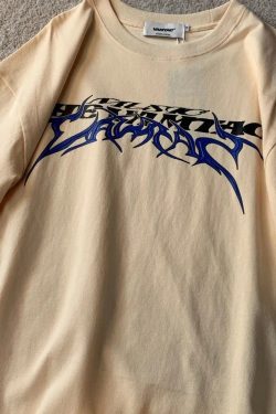 Y2K Logo Shirt - Retro 90s Grunge, Summer Outfits, Popstar & Club Fashion, Baby Tees, Goth Styles