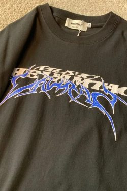 Y2K Logo Shirt - Retro 90s Grunge, Summer Outfits, Popstar & Club Fashion, Baby Tees, Goth Styles