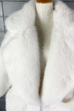 Y2K Long Oversized Pink Fluffy Faux Fur Coat - Retro 90s Grunge, Y2K Party & Summer Outfits