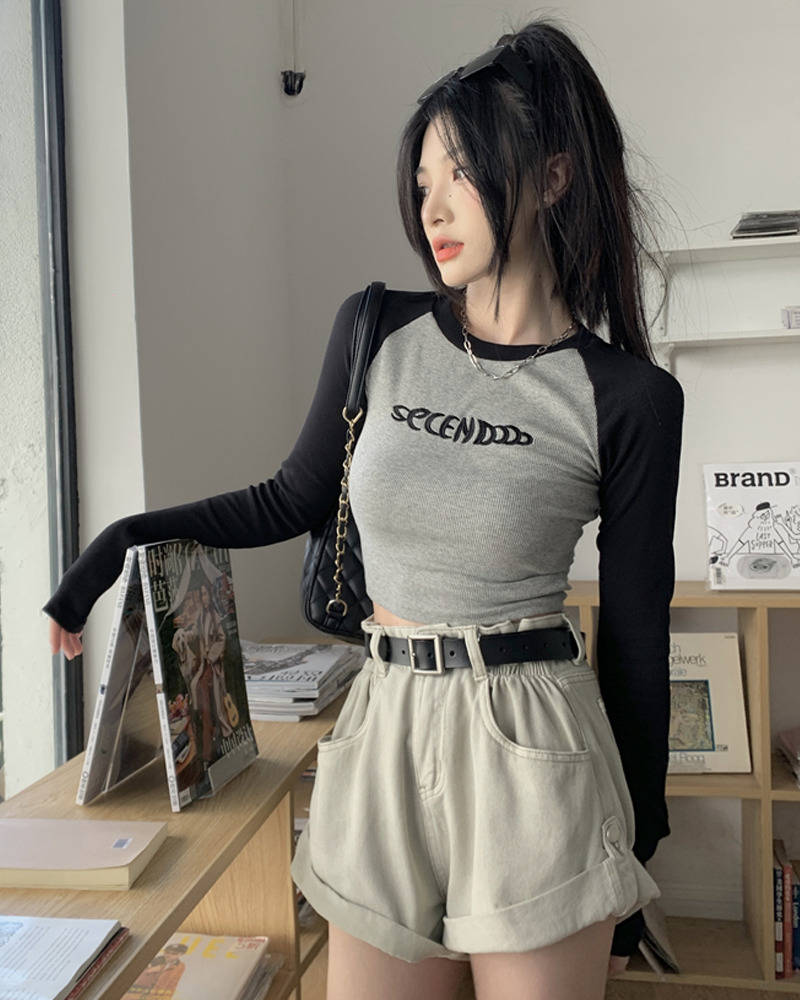 Y2K Long Sleeve Crop Tee - 90s Grunge, Retro, Pastel Goth, Summer & Party Outfits