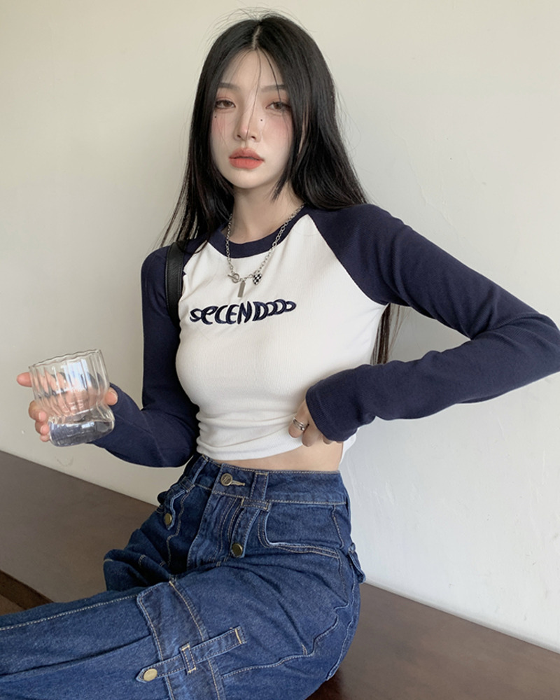 Y2K Long Sleeve Crop Tee - 90s Grunge, Retro, Pastel Goth, Summer & Party Outfits