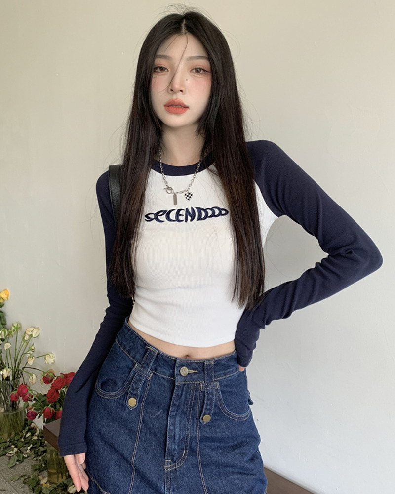 Y2K Long Sleeve Crop Tee - 90s Grunge, Retro, Pastel Goth, Summer & Party Outfits