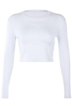 Y2K Long Sleeve Crop Top - 90s Grunge, Retro Summer, Pastel Goth, Y2K Party & Club Outfits