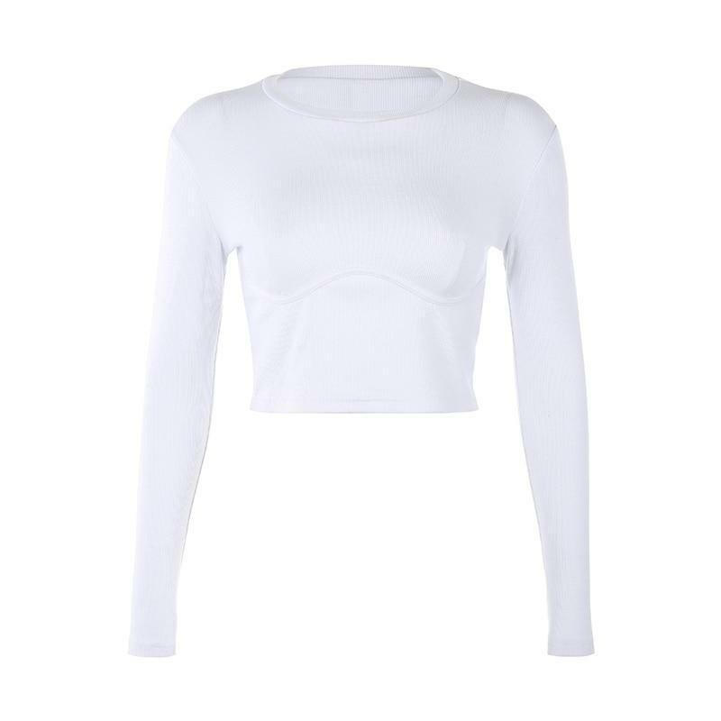 Y2K Long Sleeve Crop Top - 90s Grunge, Retro Summer, Pastel Goth, Y2K Party & Club Outfits
