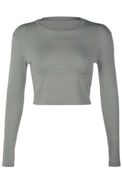Y2K Long Sleeve Crop Top - 90s Grunge, Retro Summer, Pastel Goth, Y2K Party & Club Outfits