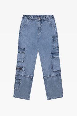 Y2K Low Waist Baggy Jeans - 90s Grunge, Retro Hip Hop, Summer Y2K Outfits, Pastel Goth Style