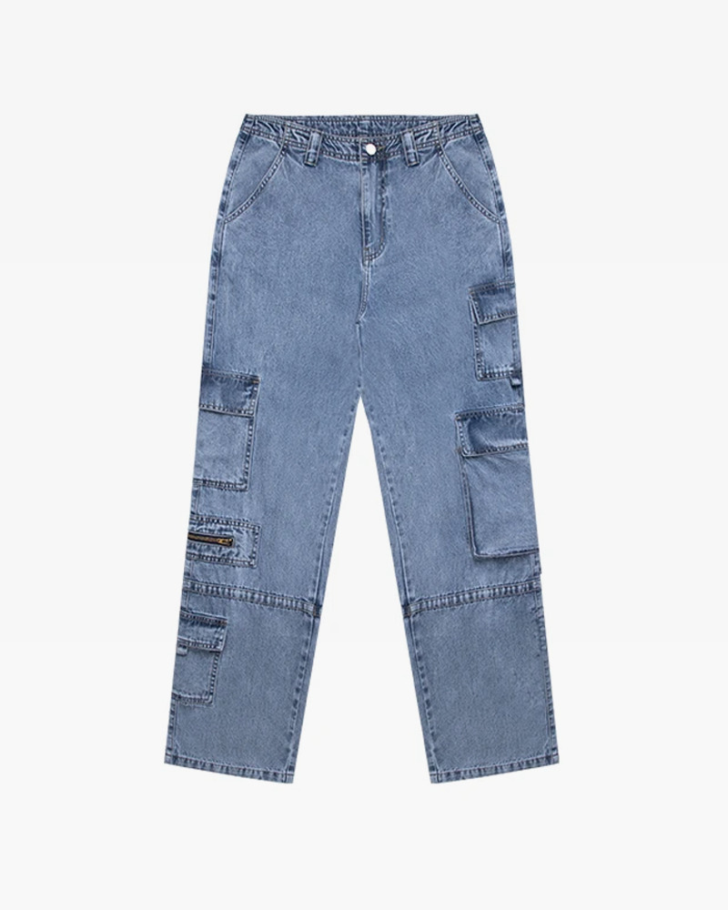 Y2K Low Waist Baggy Jeans - 90s Grunge, Retro Hip Hop, Summer Y2K Outfits, Pastel Goth Style