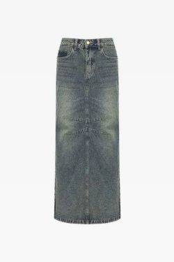 Y2K Maxi Skirt - Retro 90s Grunge, Summer Y2K Outfits, Pastel Goth, Y2K Party Fashion