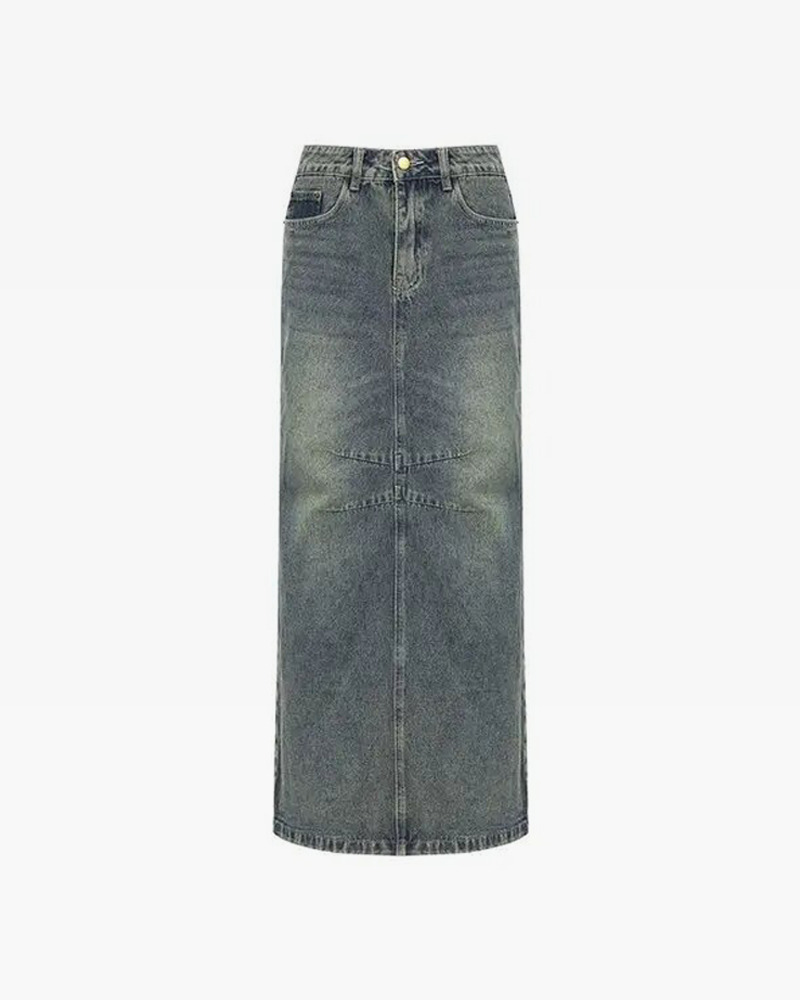 Y2K Maxi Skirt - Retro 90s Grunge, Summer Y2K Outfits, Pastel Goth, Y2K Party Fashion
