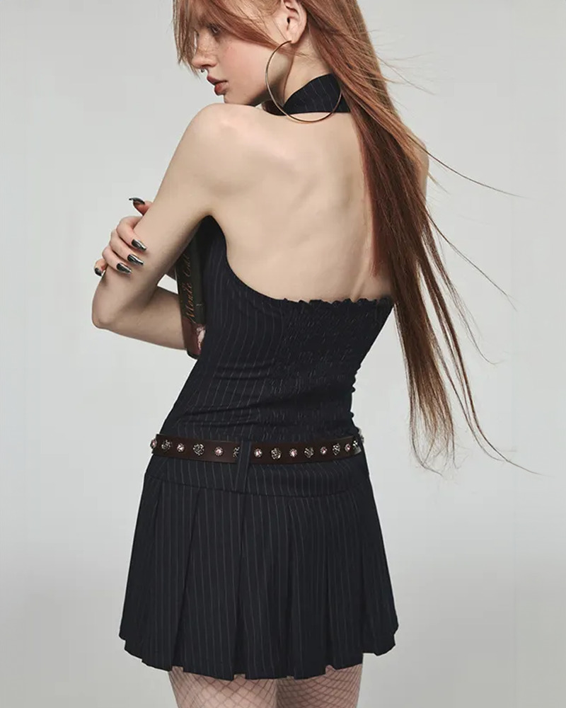 Y2K Mini Shirt Dress - 90s Grunge, Retro Summer Outfit, Pastel Goth, Y2K Party & Club Fashion