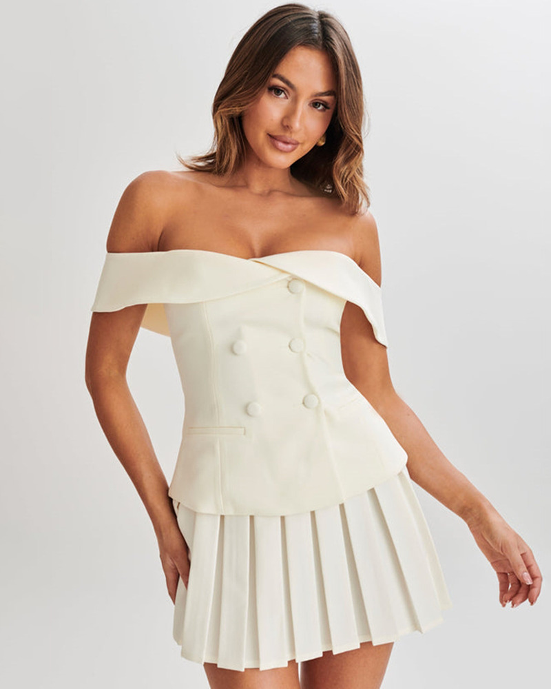 Y2K Mini Skirt and Top Set - 90s Grunge, Retro Summer Outfits, Y2K Party & Club Fashion