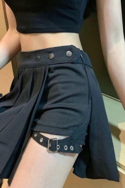 Y2K Mini Skirt with Built-in Shorts - 90s Grunge, Retro, Pastel Goth, Summer Outfits