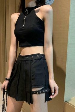 Y2K Mini Skirt with Built-in Shorts - 90s Grunge, Retro, Pastel Goth, Summer Outfits
