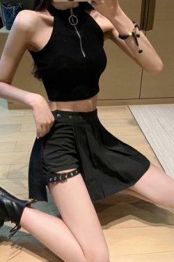 Y2K Mini Skirt with Built-in Shorts - 90s Grunge, Retro, Pastel Goth, Summer Outfits