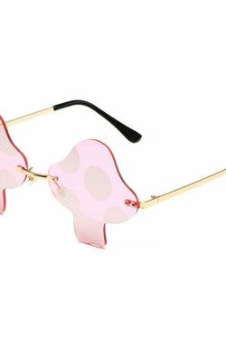 Y2K Mushroom Sunglasses - Retro 90s Grunge, Y2K Fashion, Summer Outfits, and Party Looks