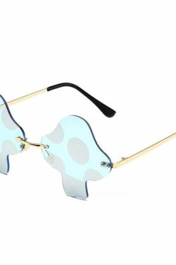 Y2K Mushroom Sunglasses - Retro 90s Grunge, Y2K Fashion, Summer Outfits, and Party Looks