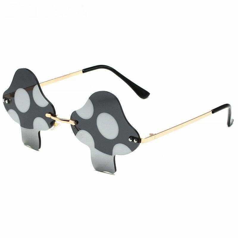 Y2K Mushroom Sunglasses - Retro 90s Grunge, Y2K Fashion, Summer Outfits, and Party Looks