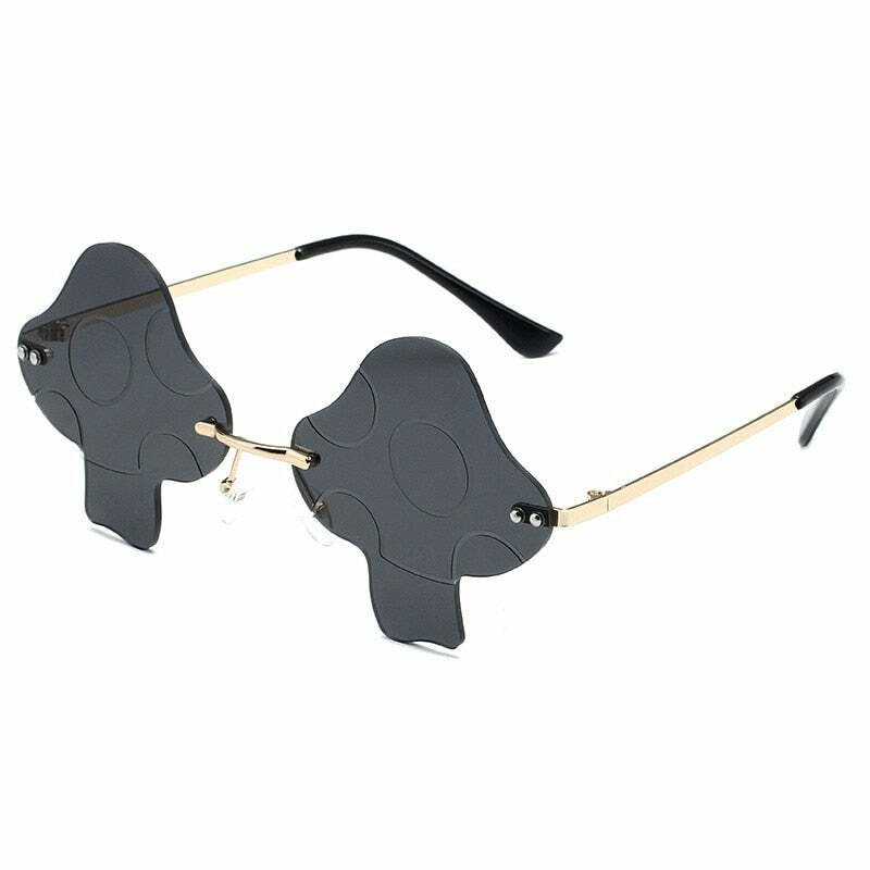 Y2K Mushroom Sunglasses - Retro 90s Grunge, Y2K Fashion, Summer Outfits, and Party Looks